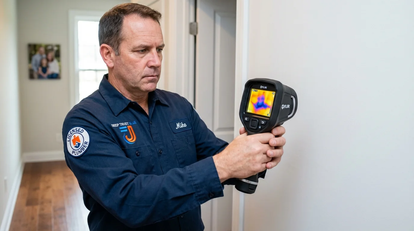 Thermal imaging leak detection by Johns Plumbing LLC in Willacoochee